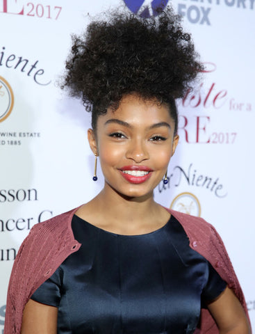 yara shahidi afro puff