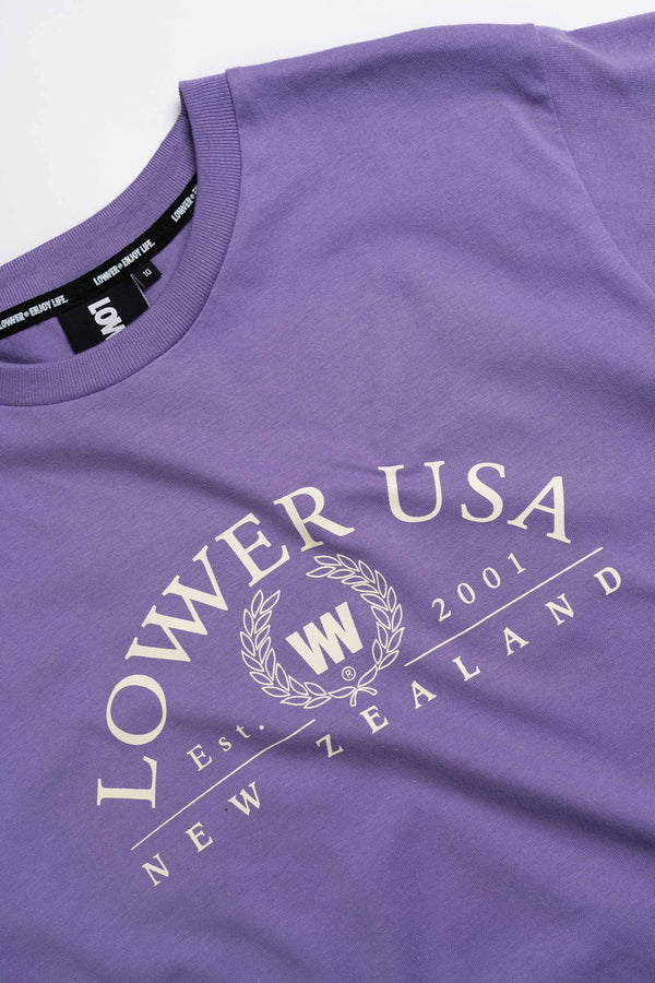 Everyday Tee - NZ USA - Violet