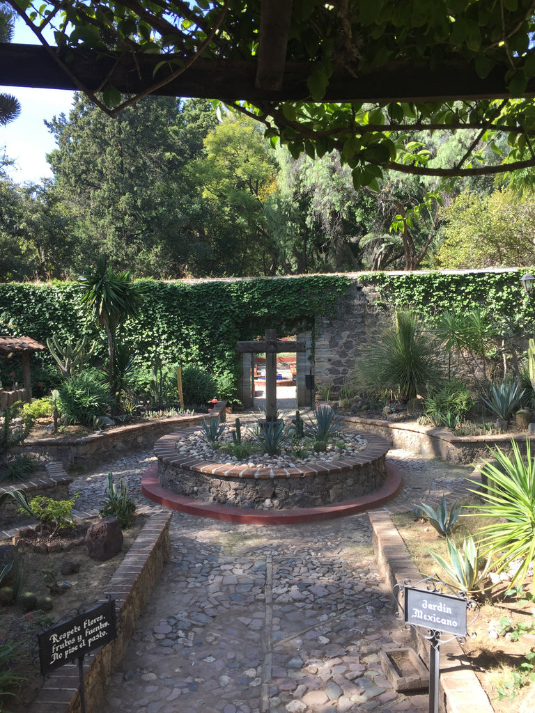 ex-hacienda_san gabriel de barrera_gardens_fountain_cross_stone_walkway_path