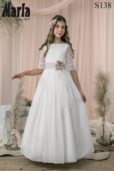 Spanish Communion Gown Marla – Sparkly Gowns