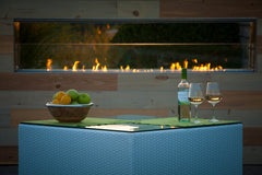 Firegear 48-Inch Kalea Bay Linear Outdoor Fireplace with LED Lights - OFP-48LECO-LED - Fireplace Choice