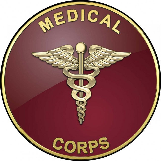 US ARMY MEDICAL CORPS All Metal Sign 14" 