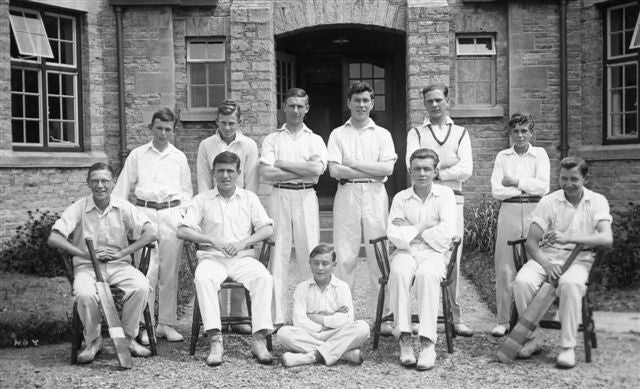 Young boys in classic cricket whites