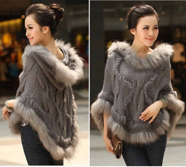 

Women's Fur Knitted Pullover