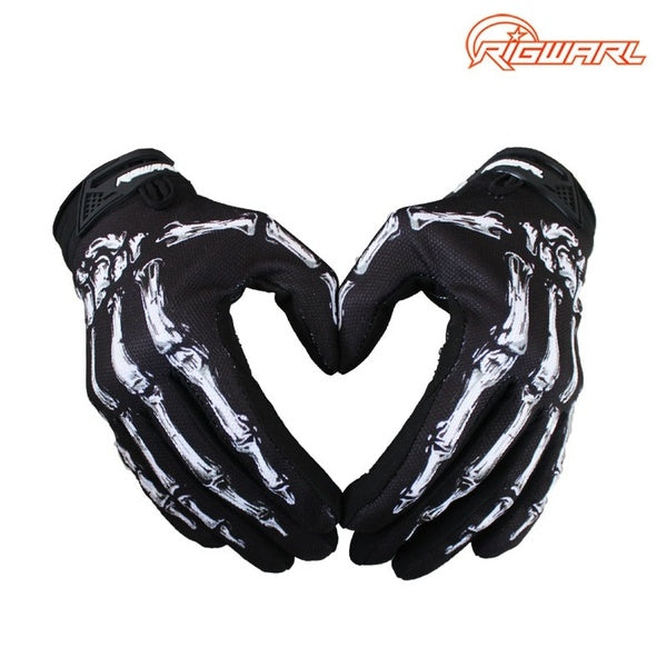 

Skeleton Breathable Lightweight Motorcycle Motocross Gloves (L / white)