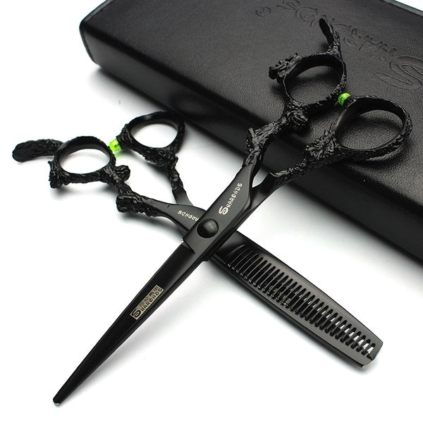 

Black Hair Barber Scissors (2 piece / black)