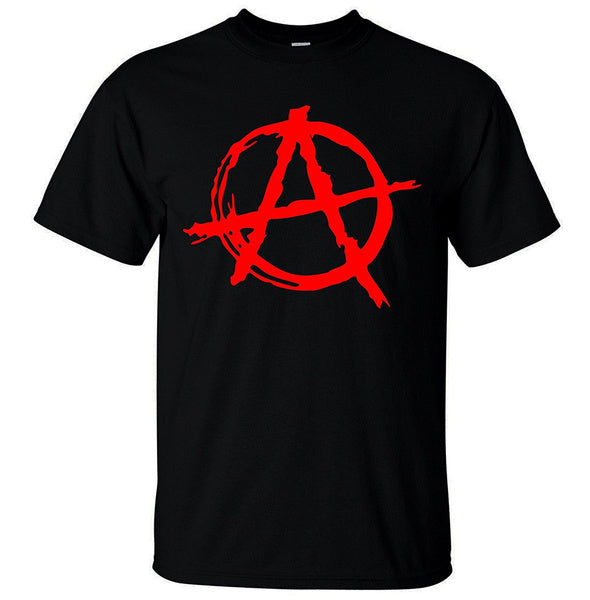

Men's Anarchy Symbol T-Shirt (M / black & red)