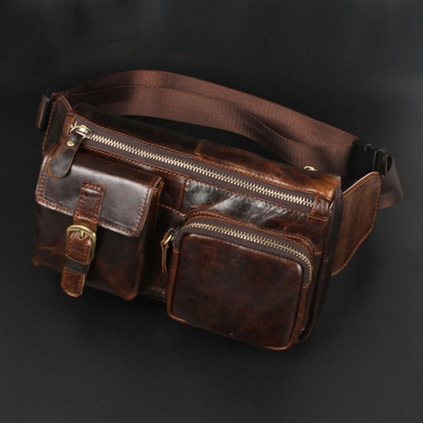 

Men's Genuine Leather Vintage Waist Bag