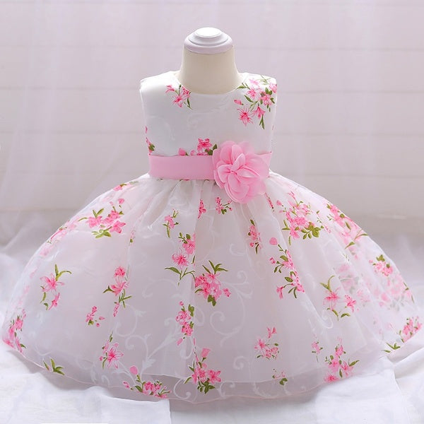

Printed Flower Girl Dress (1-2 Years / white)