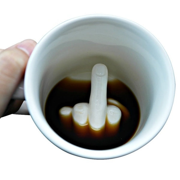 

Middle Finger Novelty Coffee Cup Creative Ceramic Mug (Default Title)