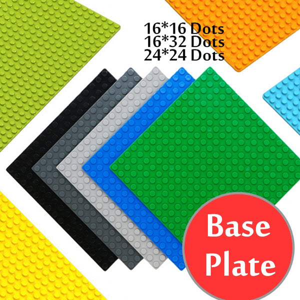 

16*16 16*32 24*24 DIY Toys Base Plates Construction Toys Educational Toys For Children Kids Gifts (16x32 Dots / lightgray)