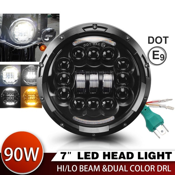 

1PC 90W 7Inch Round LED Headlights