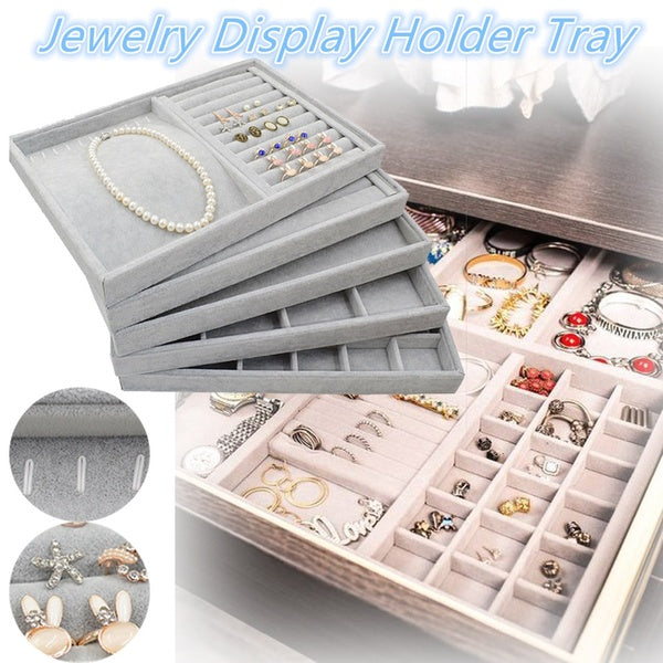 

Multi-Styles Jewelry Display Stand Tray Brooch Ring Earring Holder Organizer (Necklace)