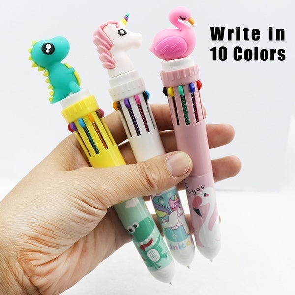 

10-in-1 Multicolor Kawaii Ballpoint Pen