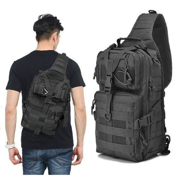 

Military Tactical Sling Backpack (Black)