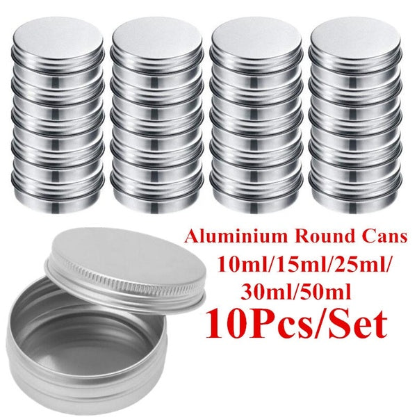 

10Pcs/Set 10 ML/15 MlL/25 ML/30 ML/50 Ml Tin Cans