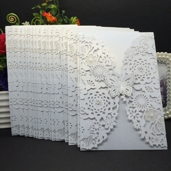 

Carved Invitation Envelopes (Sets of 50/100) (100pcs / red)