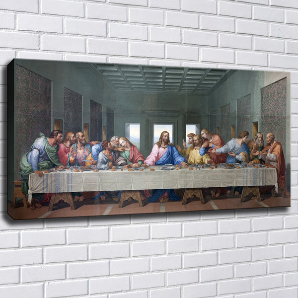 

(No Frame, Rolled Up Canvas) Last Supper,Jesus,1 Pieces Home Decor HD Print Painting on Canvas (24x48 (inch)Unframed)