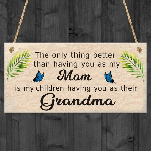 

Plaque Mom Grandma nana Grammy Gift Sign Present Mother's Day Love (Grammy)