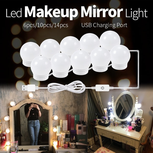 

DIY Vanity Mirror Lights (14 Bulbs)