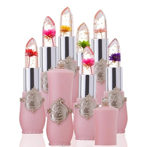 

Beauty Bright Flower Crystal Jelly Lipstick Magic Temperature Change Color Lip Balm Makeup