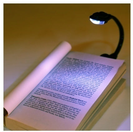 

Flexible Mini Clip-On Bright Book Light Laptop LED Book Reading Light (Color: Black) (10 Pcs / darkgrey)