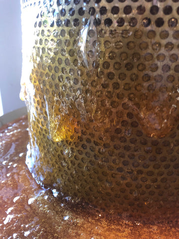 New Forest Heather Honey extracted using Heather Honey Press 