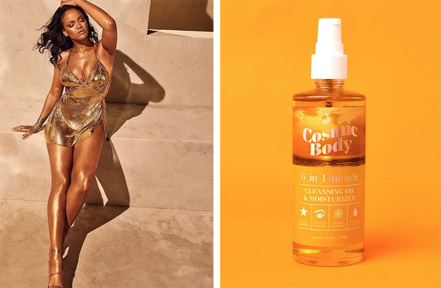 rihanna cleansing oil cosmic body