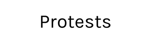 Protests banner