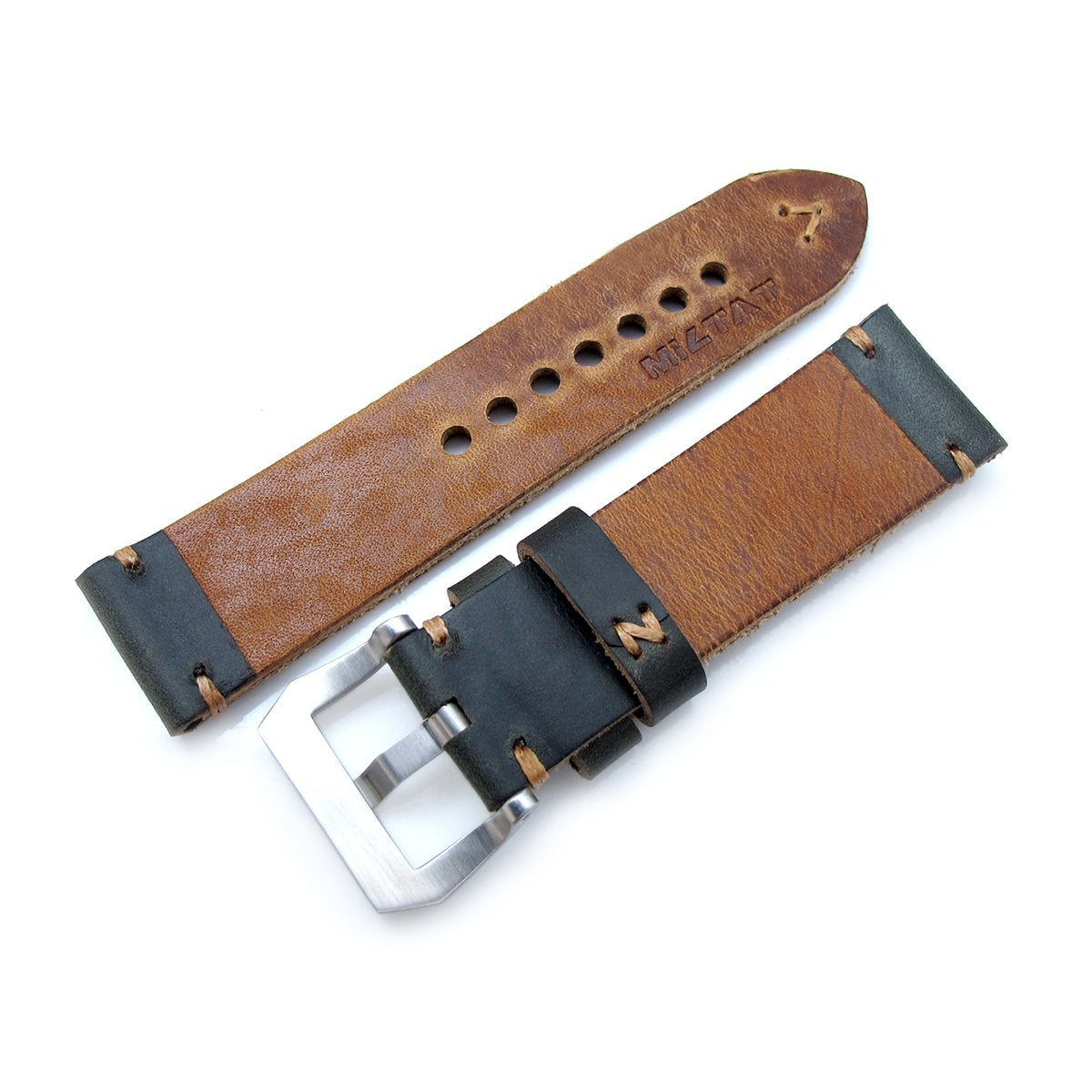 Horween Chromexcel Burgundy Full Padded Leather Watch Strap – THE