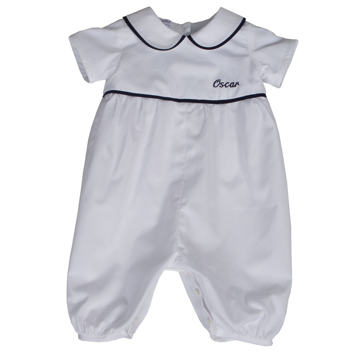 navy christening outfit