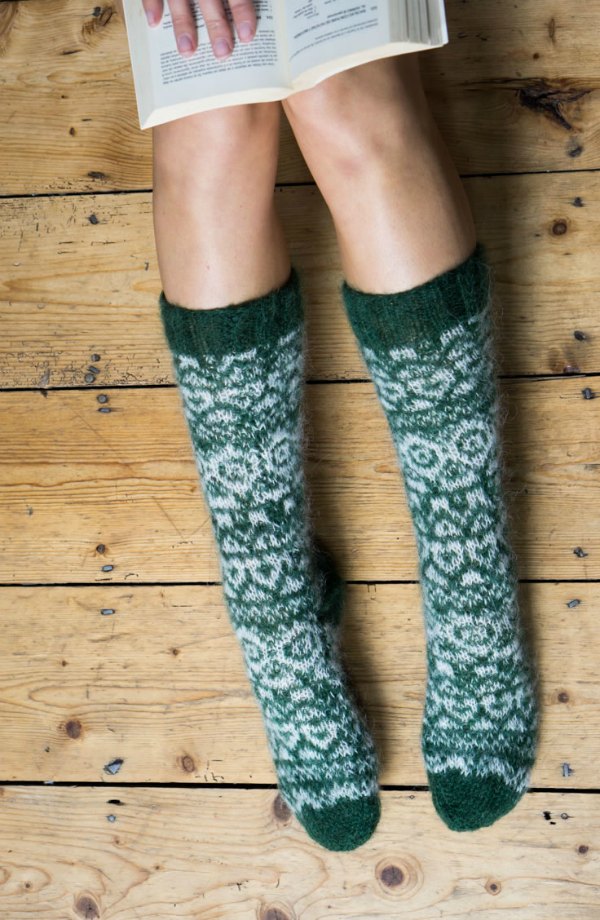 hand knitted mohair socks