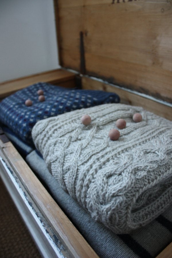 cedar balls to keep moths away from your knitwear