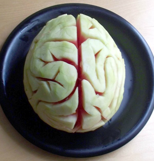watermelon brain hallowen healthy treats