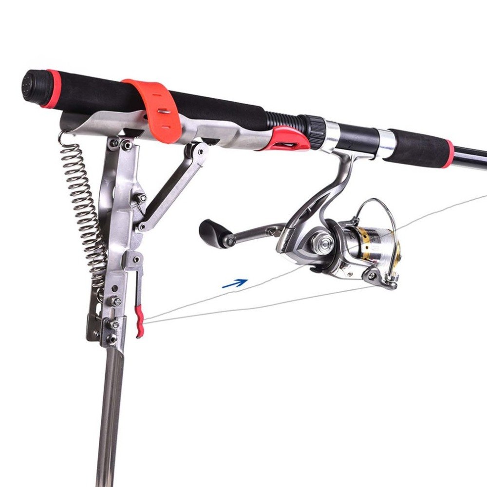 self setting fishing rod