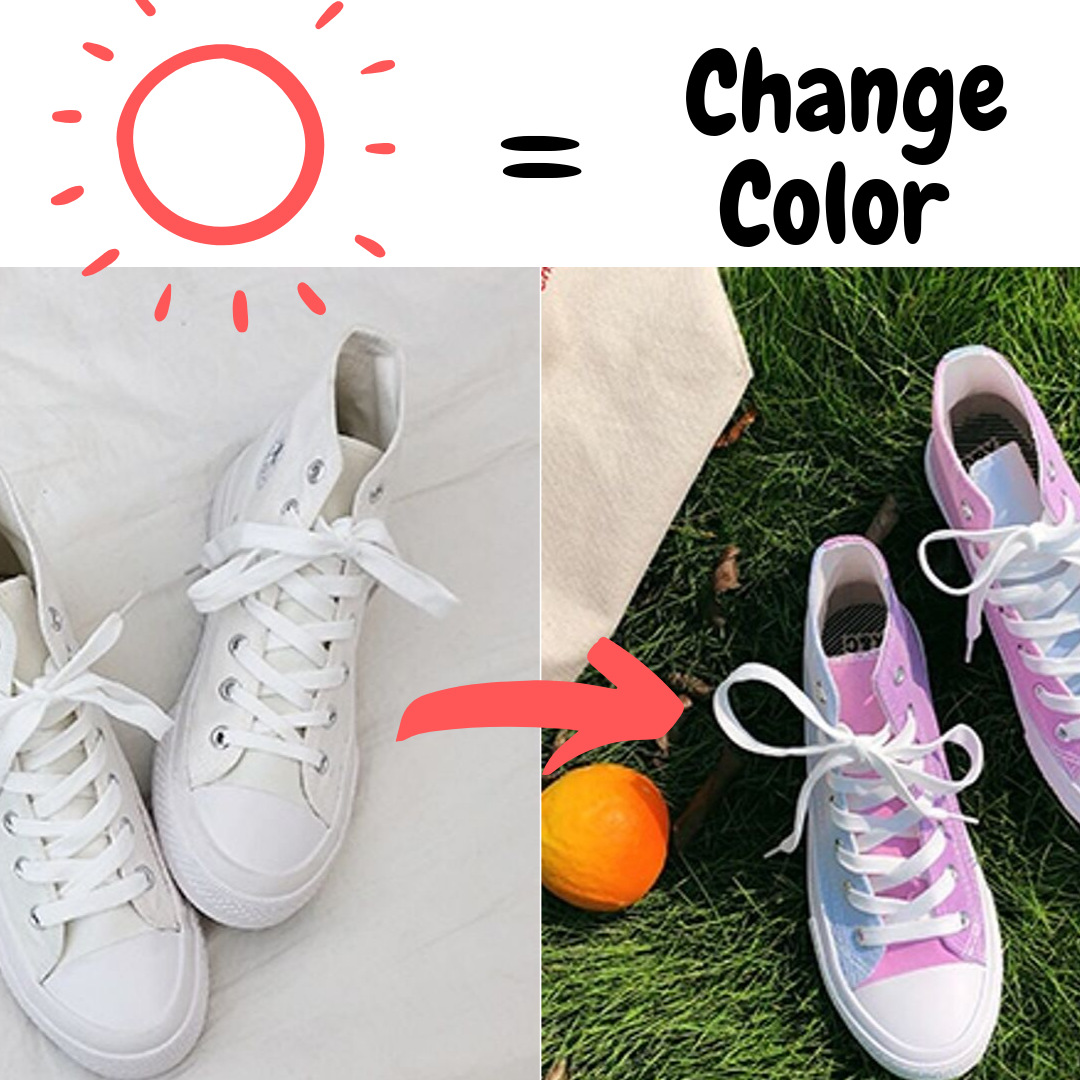 shoes that change color in sun