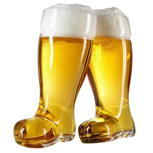 vandaag Schildknaap Oranje 2 Liter Oktoberfest Beer Boots - Set of 2 – MyGift