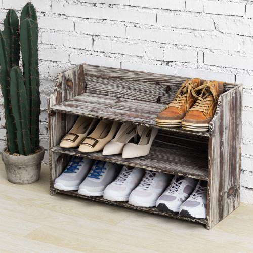 rustic boot rack