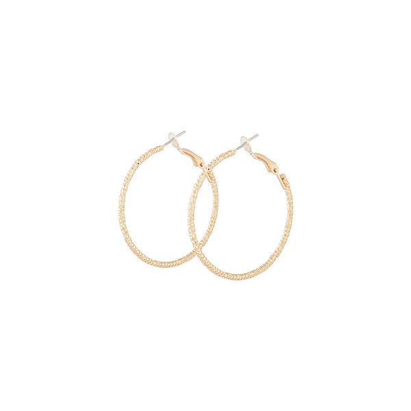 Gold Classic Round Hoop