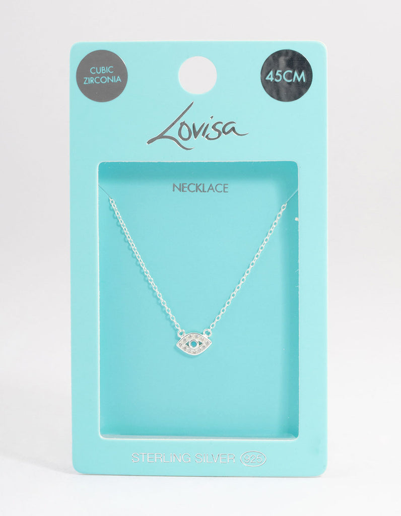 Silver Cubic Zirconia Little Love Lock Necklace - Lovisa