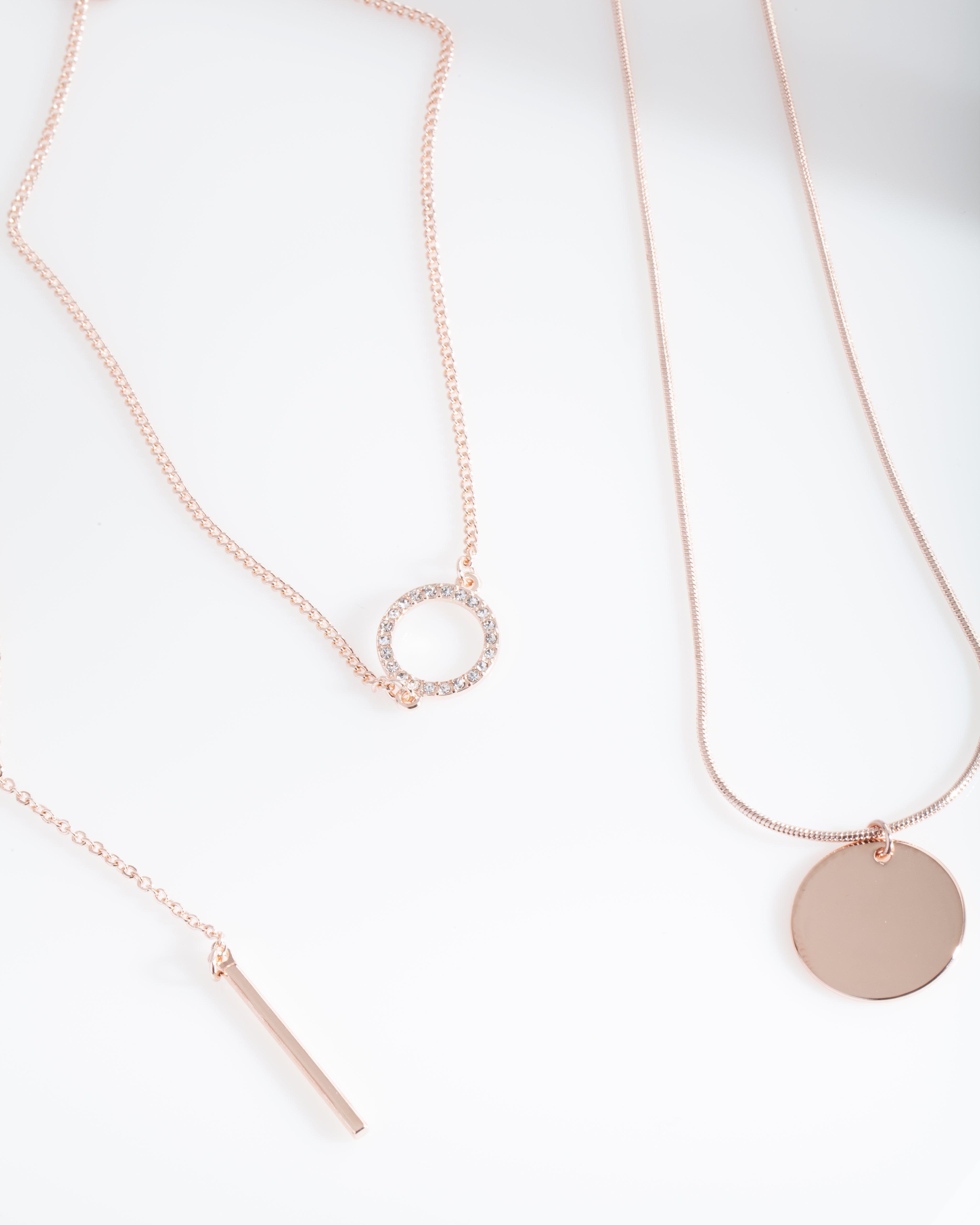 Rose Gold Circle Choker Pack