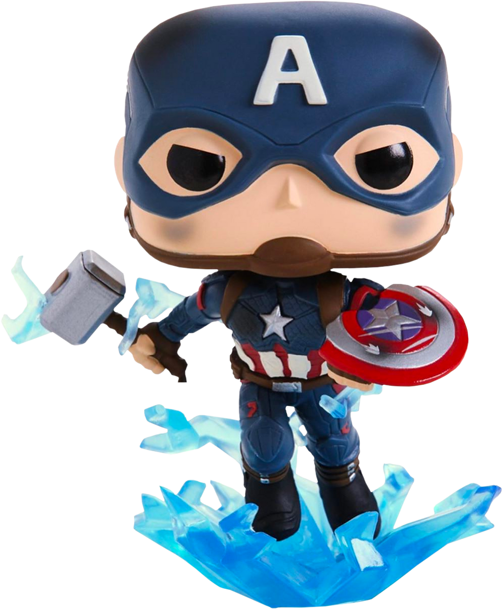 captain america with thor hammer funko