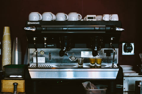 Espresso machine in a cafe