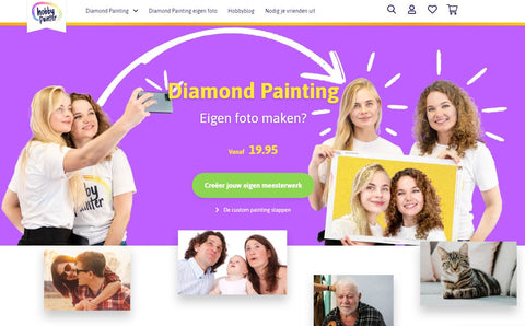 diamond painting eigen foto