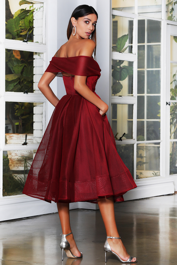 Jadore Dress In Maroon Jx4003 Available In All Colours 9082