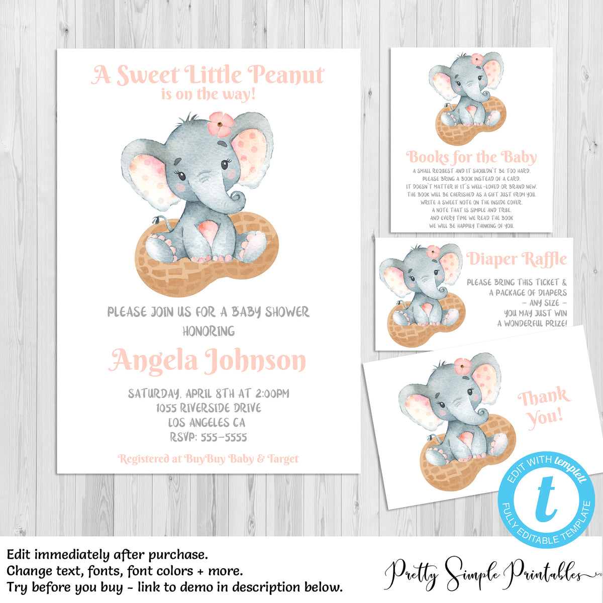 baby shower invitations with diaper raffle