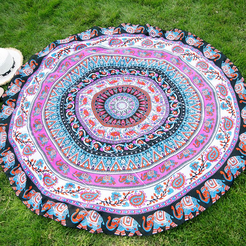 circle beach towel