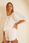 Natalie Martin Ella Top - White Flat Cotton