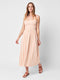 Dream Cotton Gauze Lakeview Dress - Sepia Neutral Stripe