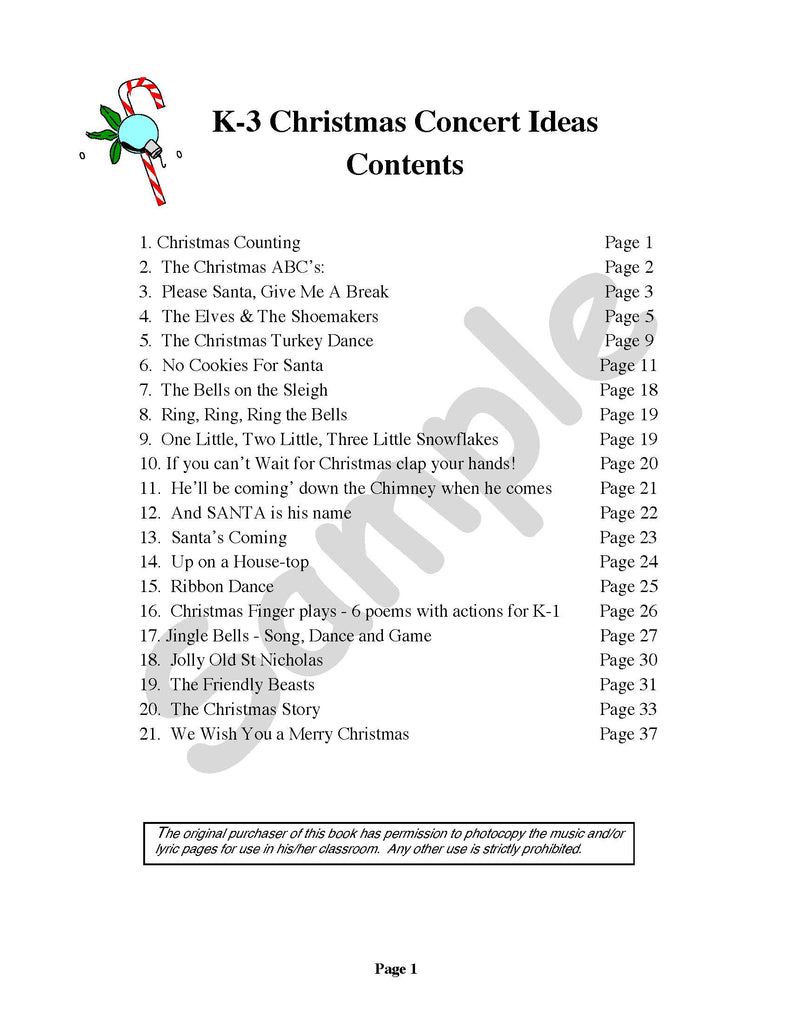 christmas concert ideas preschool